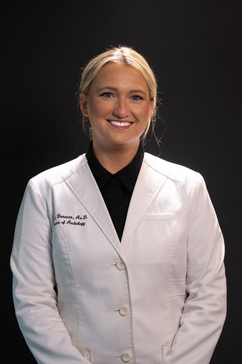 Dr. Cara Donovan, Doctor of Audiology and Senior Audiologist at Sounds of Life Hearing Center