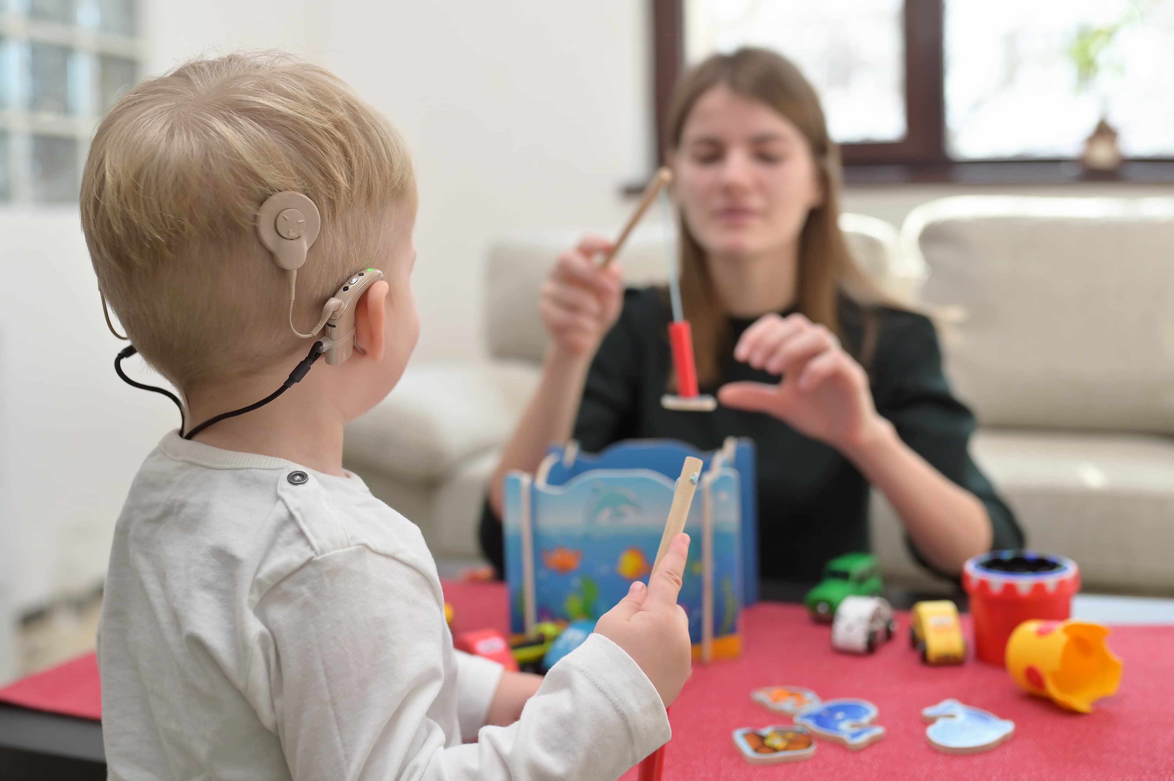 Patient with cochlear implant
